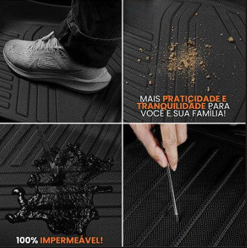 Tapete Bandeja Premium 100% Sob Medida Para Seu Veículo  Inclui ilhós de fixação com os furos corretos para o seu carro